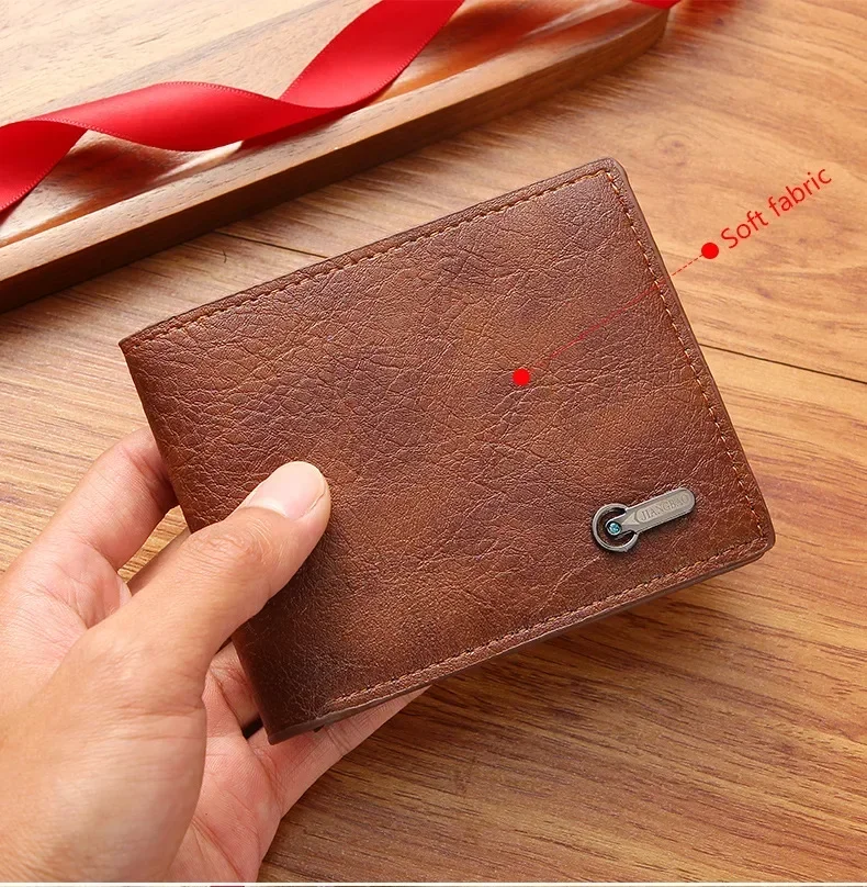 Men Purse Black Coin Wallet Male Business ID Cards Holder PU Leather Multiple Slot Casual Large Capacity Dollar Coin Money Bags Men Purse Black Coin Wallet Male Business ID Cards Holder PU Leather Multiple Slot Casual Large Capacity Dollar Coin Money Bags