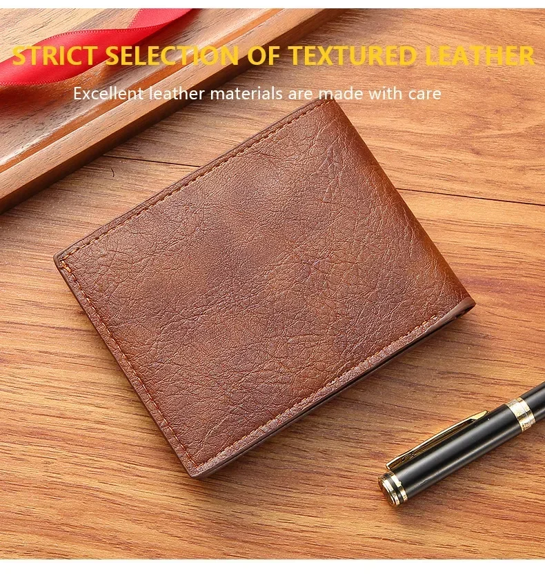 Men Purse Black Coin Wallet Male Business ID Cards Holder PU Leather Multiple Slot Casual Large Capacity Dollar Coin Money Bags Men Purse Black Coin Wallet Male Business ID Cards Holder PU Leather Multiple Slot Casual Large Capacity Dollar Coin Money Bags
