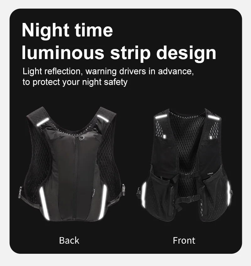 TINYAT Reflective Multi-function Vest Bag for Men Women Sports Chest Bag Hip Hop Street Cloth Bag Hiking Cycling Accessories TINYAT Reflective Multi-function Vest Bag for Men Women Sports Chest Bag Hip Hop Street Cloth Bag Hiking Cycling Accessories