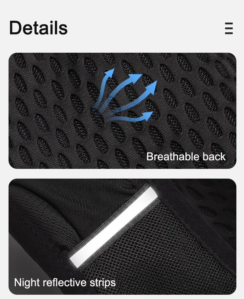 TINYAT Reflective Multi-function Vest Bag for Men Women Sports Chest Bag Hip Hop Street Cloth Bag Hiking Cycling Accessories TINYAT Reflective Multi-function Vest Bag for Men Women Sports Chest Bag Hip Hop Street Cloth Bag Hiking Cycling Accessories