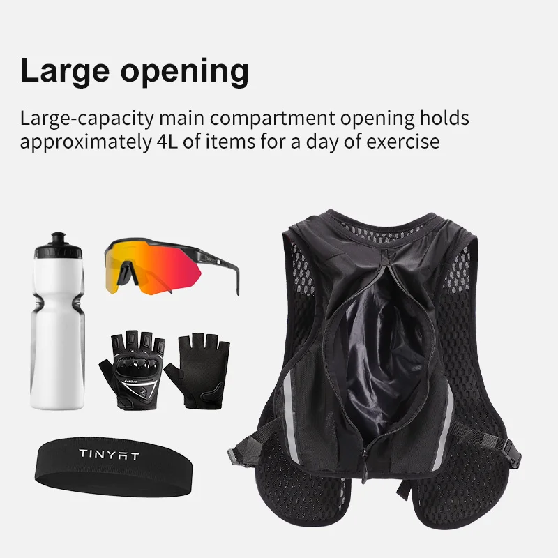 TINYAT Reflective Multi-function Vest Bag for Men Women Sports Chest Bag Hip Hop Street Cloth Bag Hiking Cycling Accessories TINYAT Reflective Multi-function Vest Bag for Men Women Sports Chest Bag Hip Hop Street Cloth Bag Hiking Cycling Accessories