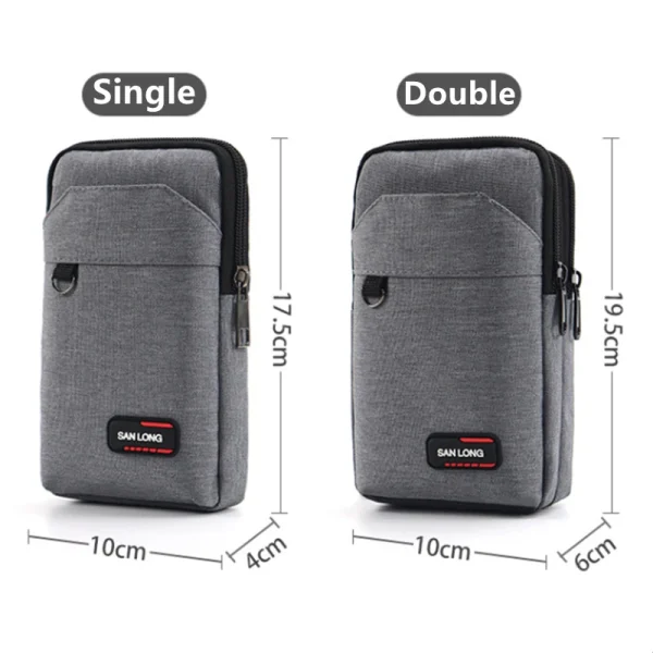 New Waterproof Waist Bag Purse Single/double Layer Outdoor Military Waist Fanny Pack Men Phone Pouch Camping Hunting Bags - Image 6