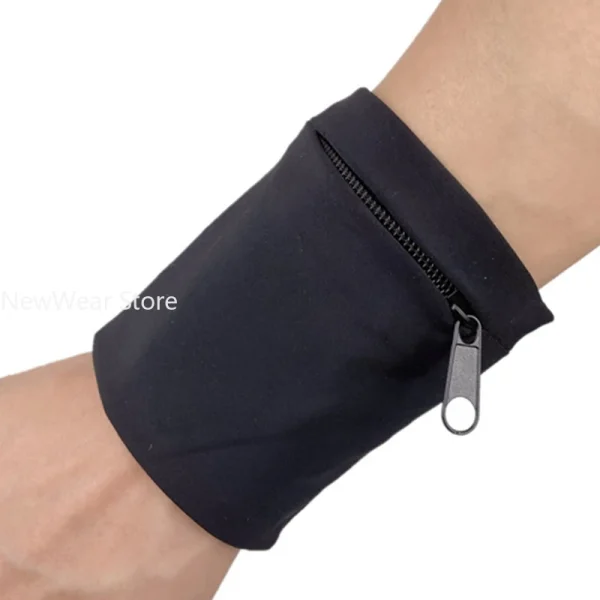 Sports Wristband Gym Wrist Bag Breathable Pocket Sweatband Wrist Wallet for Running Cycling Sweatbands for Women Men - Image 5
