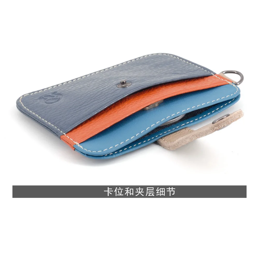 Men Genuine Leather Slim Wallet Male Small Purse Mini Money Bag Walet Thin Portomonee Carteras Man's Wallet Card Holder