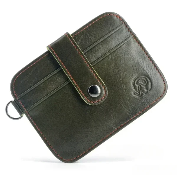 Men Genuine Leather Slim Wallet Male Small Purse Mini Money Bag Walet Thin Portomonee Carteras Man's Wallet Card Holder - Image 4