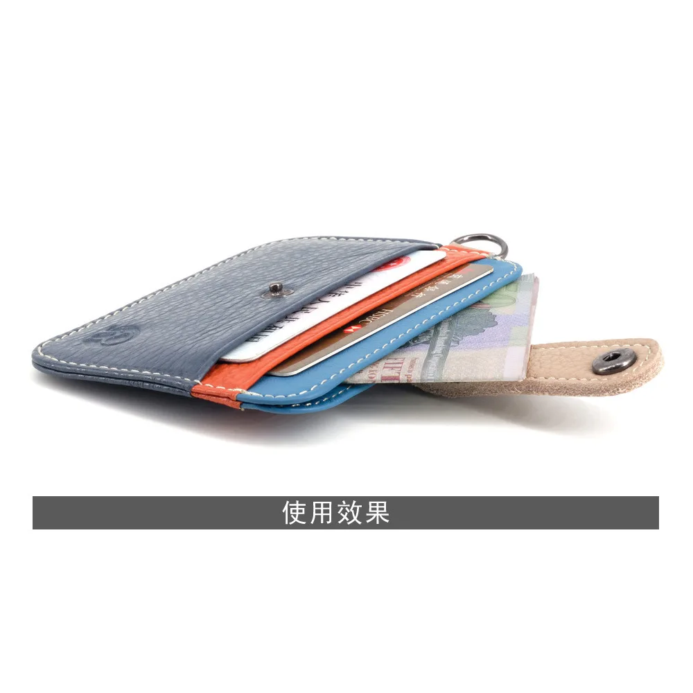 Men Genuine Leather Slim Wallet Male Small Purse Mini Money Bag Walet Thin Portomonee Carteras Man's Wallet Card Holder