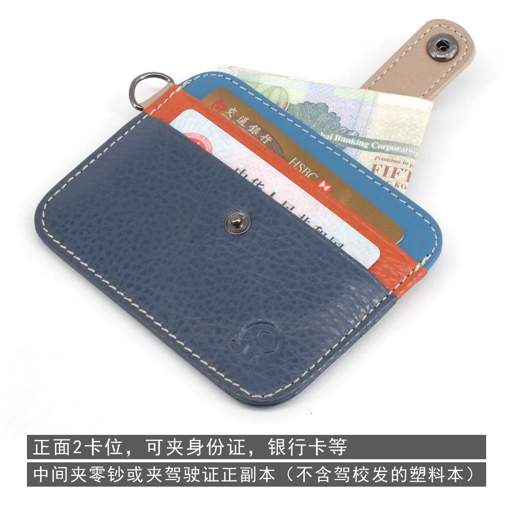 Men Genuine Leather Slim Wallet Male Small Purse Mini Money Bag Walet Thin Portomonee Carteras Man's Wallet Card Holder