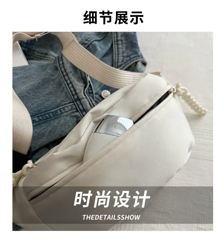 Chest Banana Bag for Women Sling Crossbody Waist Pack Canvas Running Waist Bag Casual Fanny Packs Sport Half Moon Belt Bag