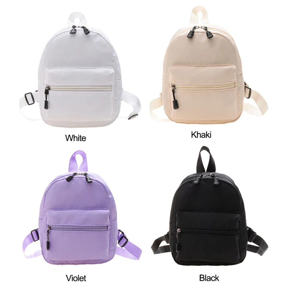 Women's Mini Backpack - Trendy Nylon Small Rucksack for Teen Girls, Lightweight School Bag Casual Daypack White Women's Mini Backpack - Trendy Nylon Small Rucksack for Teen Girls, Lightweight School Bag Casual Daypack White