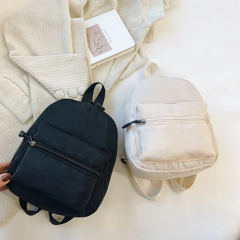 Women's Mini Backpack - Trendy Nylon Small Rucksack for Teen Girls, Lightweight School Bag Casual Daypack White Women's Mini Backpack - Trendy Nylon Small Rucksack for Teen Girls, Lightweight School Bag Casual Daypack White