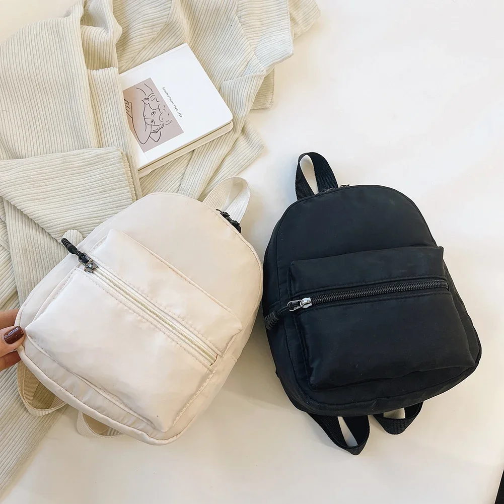 Women's Mini Backpack - Trendy Nylon Small Rucksack for Teen Girls, Lightweight School Bag Casual Daypack White Women's Mini Backpack - Trendy Nylon Small Rucksack for Teen Girls, Lightweight School Bag Casual Daypack White