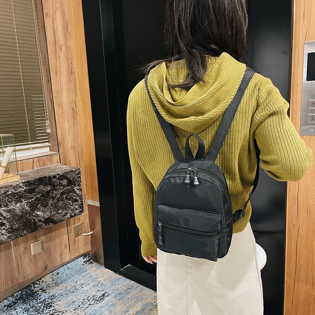 Women's Mini Backpack - Trendy Nylon Small Rucksack for Teen Girls, Lightweight School Bag Casual Daypack White Women's Mini Backpack - Trendy Nylon Small Rucksack for Teen Girls, Lightweight School Bag Casual Daypack White