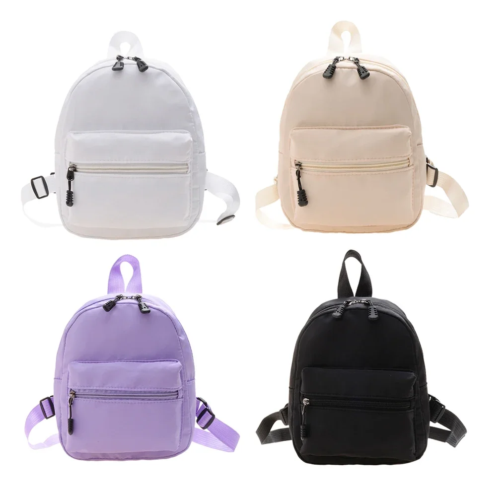 Women's Mini Backpack - Trendy Nylon Small Rucksack for Teen Girls, Lightweight School Bag Casual Daypack White Women's Mini Backpack - Trendy Nylon Small Rucksack for Teen Girls, Lightweight School Bag Casual Daypack White