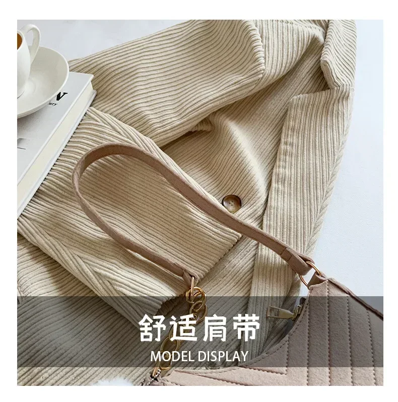 Stylish Women's Leather Tote Bag, Mini Crossbody Bag with Chain Strap, Solid Color Casual Underarm Shoulder Purse for Daily Use