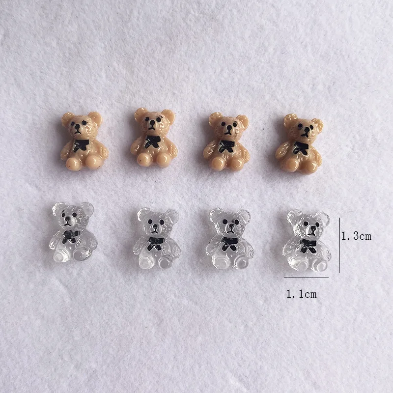 Nail Art Cute Bear Jewelry Metal Frosted Three-Dimensional Candy 3D Cartoon Crown Bear White Cute Nail Charms 네일파츠 Nail Art Cute Bear Jewelry Metal Frosted Three-Dimensional Candy 3D Cartoon Crown Bear White Cute Nail Charms 네일파츠