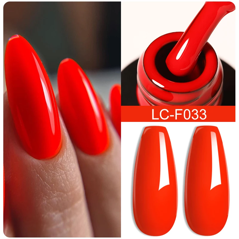LILYCUTE Green Fluorescent Matte Color Gel Nail Polish 7ml Neon Purple Red Soak Off Gel Varnish For Nails Design UV Nail Art Gel