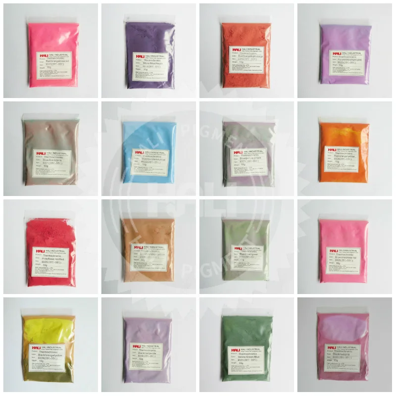 3 color changing thermochromic pigment 3 stage thermochromic powder hot active pigment temperature sensitive pigment.