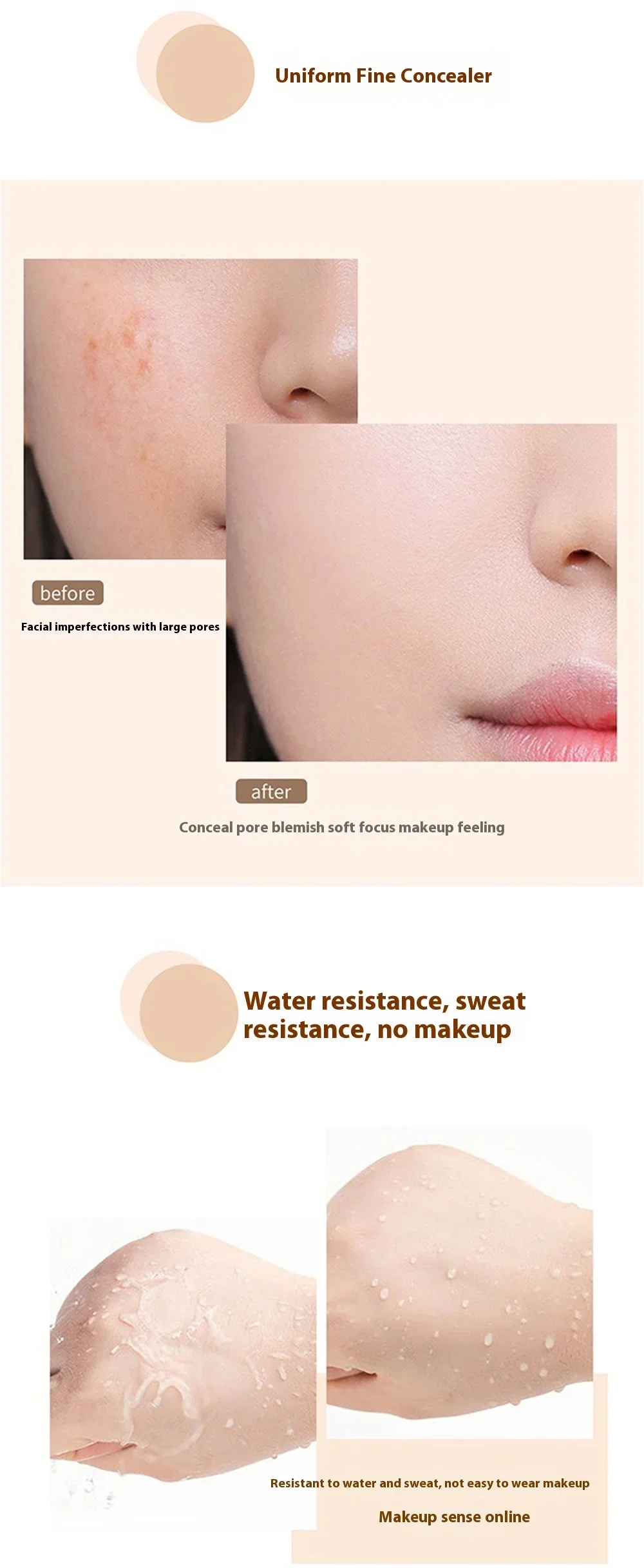 High Coverage Concealer Cover Anti Dark Circle Freckle Lasting Waterproof Foundation BB Cream for Face Makeup Base Cosmetics High Coverage Concealer Cover Anti Dark Circle Freckle Lasting Waterproof Foundation BB Cream for Face Makeup Base Cosmetics