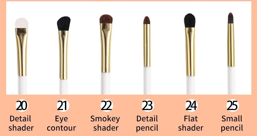 BEILI White Golden Makeup Brushes Set Professional Goat Hair Foundation Contour Bronzer Blush Kakubi Beauty brochas maquillaje BEILI White Golden Makeup Brushes Set Professional Goat Hair Foundation Contour Bronzer Blush Kakubi Beauty brochas maquillaje