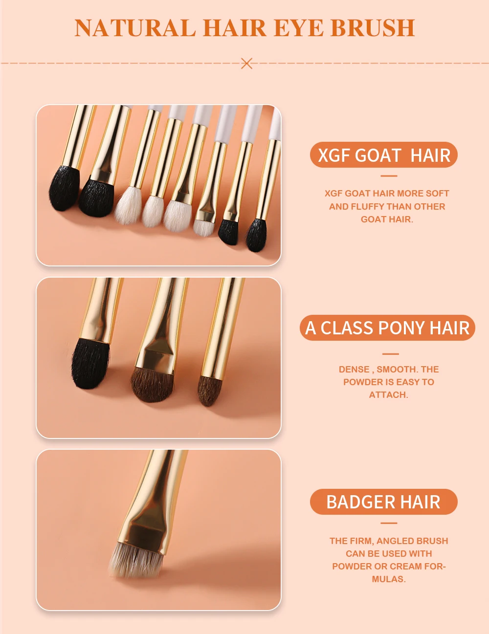 BEILI White Golden Makeup Brushes Set Professional Goat Hair Foundation Contour Bronzer Blush Kakubi Beauty brochas maquillaje BEILI White Golden Makeup Brushes Set Professional Goat Hair Foundation Contour Bronzer Blush Kakubi Beauty brochas maquillaje