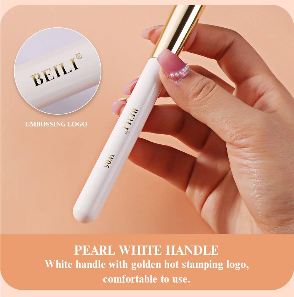 BEILI White Golden Makeup Brushes Set Professional Goat Hair Foundation Contour Bronzer Blush Kakubi Beauty brochas maquillaje BEILI White Golden Makeup Brushes Set Professional Goat Hair Foundation Contour Bronzer Blush Kakubi Beauty brochas maquillaje