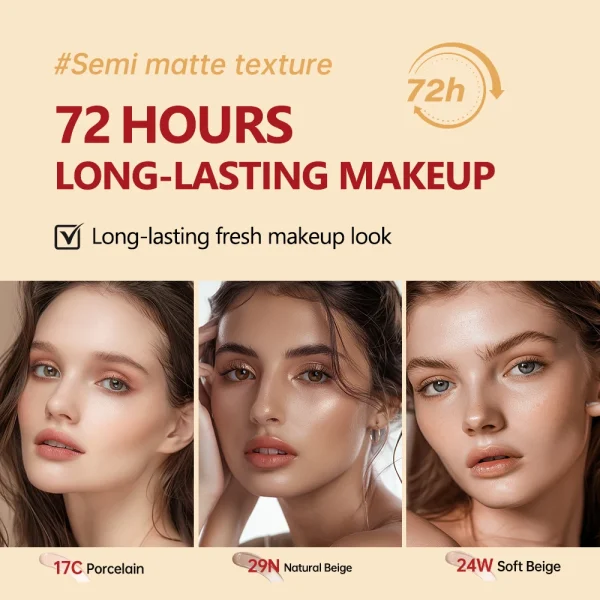 Sun protectio Air Cushion Foundation 9 Colors CC Cream Concealer Whitening Makeup Waterproof Cosmetics Brighten Face Base Tone - Image 6