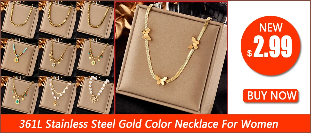 XIYANIKE 316L Stainless Steel Gold Color Five Leaf Flower Charm Bracelet For Women 2023 New Luxury Zircon Clover Bangle Jewelry