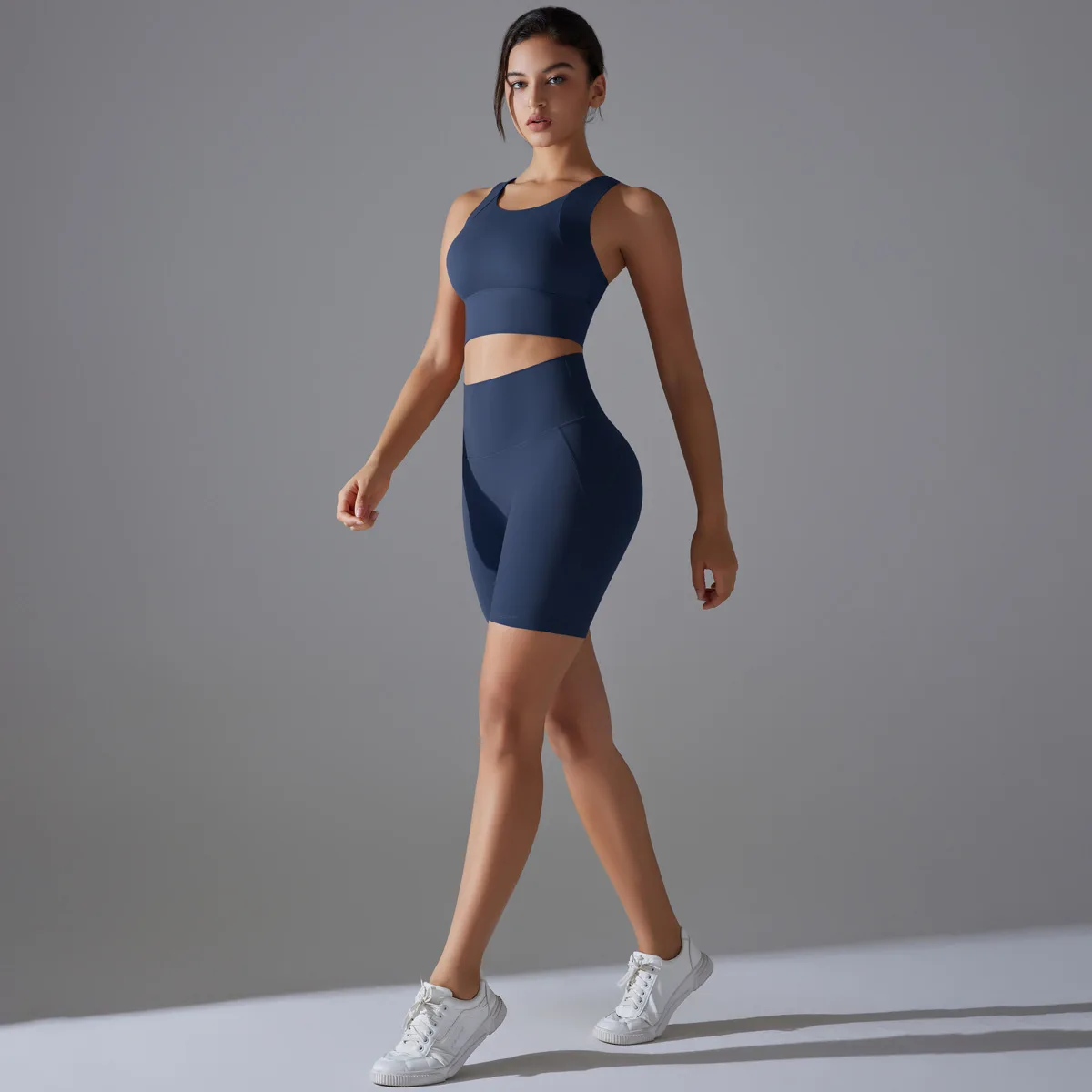 Two Pieces Racerback Gym Set Women Vest Short Workout Clothes Fitness Suit Sleeveless Set Active Wear Sportswear Sports Kit