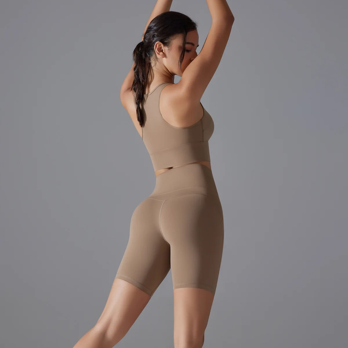 Two Pieces Racerback Gym Set Women Vest Short Workout Clothes Fitness Suit Sleeveless Set Active Wear Sportswear Sports Kit