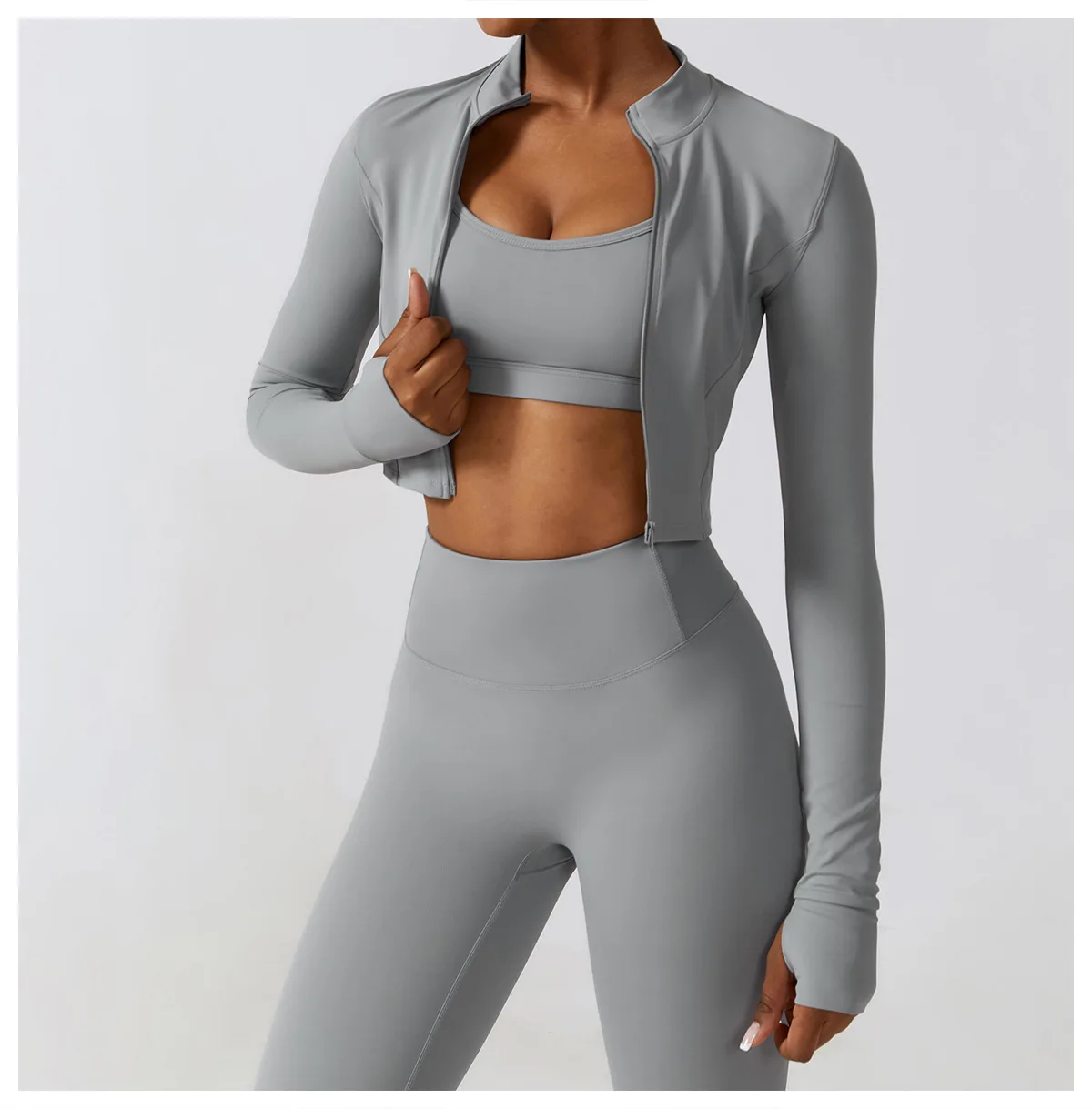 Yoga Jacket Running Sports Female SharkGym Zipper Tight Fitting Jacket Women Sportswear Windbreaker Men Women's Clothing Winter