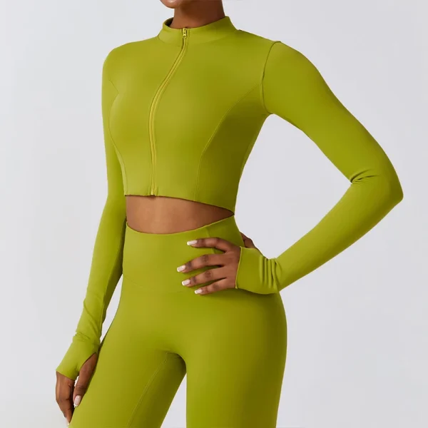 Yoga Jacket Running Sports Female SharkGym Zipper Tight Fitting Jacket Women Sportswear Windbreaker Men Women's Clothing Winter - Image 3