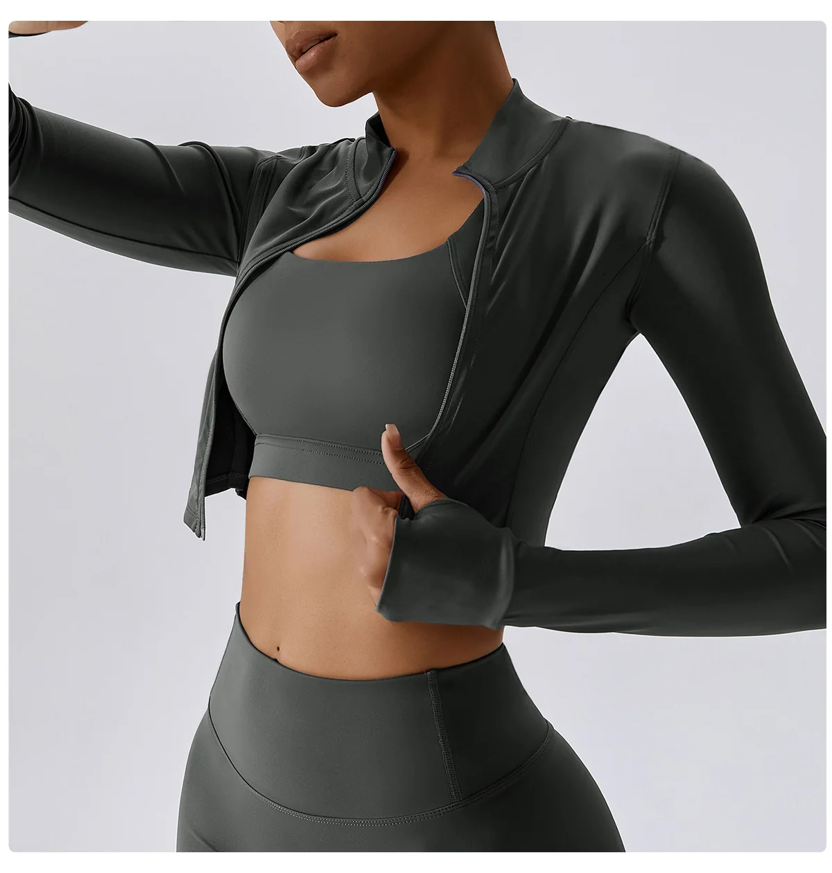 Yoga Jacket Running Sports Female SharkGym Zipper Tight Fitting Jacket Women Sportswear Windbreaker Men Women's Clothing Winter