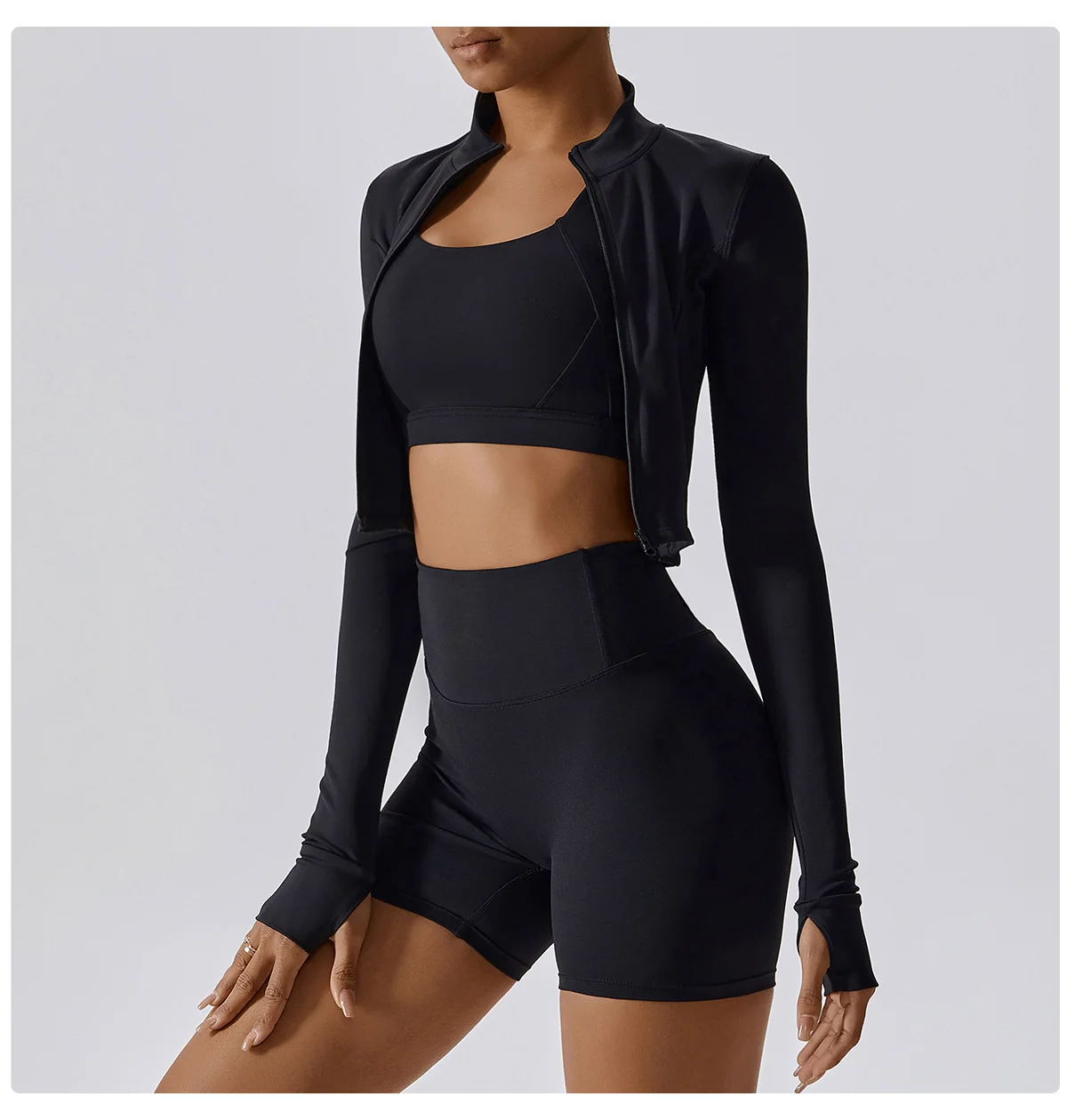 Yoga Jacket Running Sports Female SharkGym Zipper Tight Fitting Jacket Women Sportswear Windbreaker Men Women's Clothing Winter