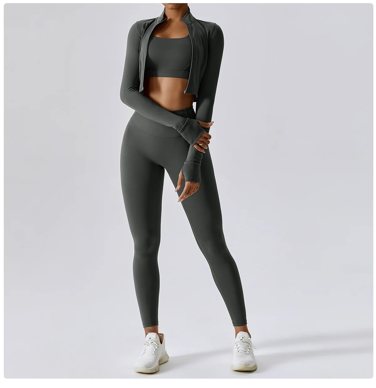 Yoga Jacket Running Sports Female SharkGym Zipper Tight Fitting Jacket Women Sportswear Windbreaker Men Women's Clothing Winter