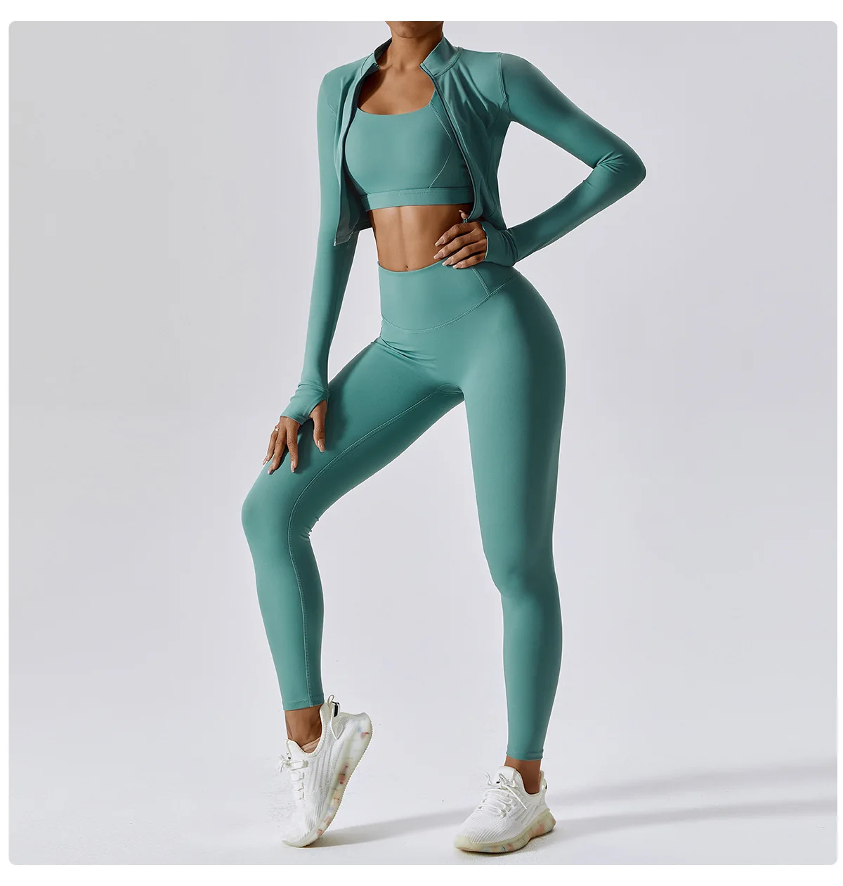 Yoga Jacket Running Sports Female SharkGym Zipper Tight Fitting Jacket Women Sportswear Windbreaker Men Women's Clothing Winter