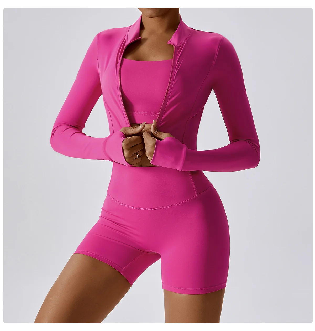 Yoga Jacket Running Sports Female SharkGym Zipper Tight Fitting Jacket Women Sportswear Windbreaker Men Women's Clothing Winter