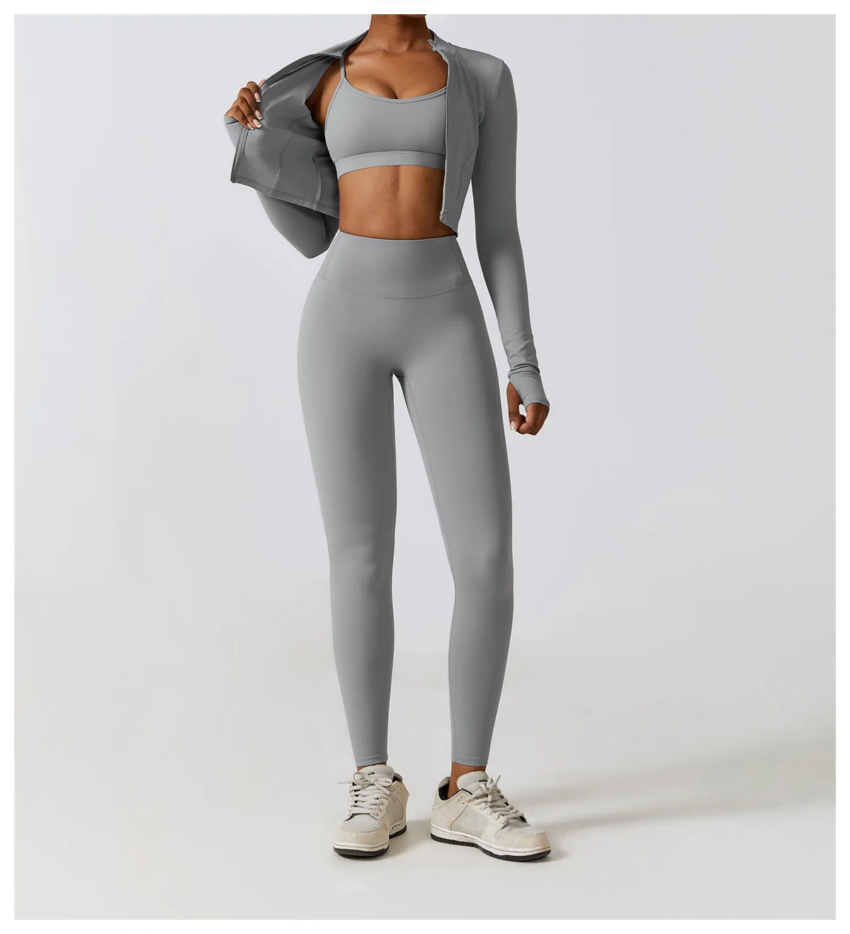 Yoga Jacket Running Sports Female SharkGym Zipper Tight Fitting Jacket Women Sportswear Windbreaker Men Women's Clothing Winter