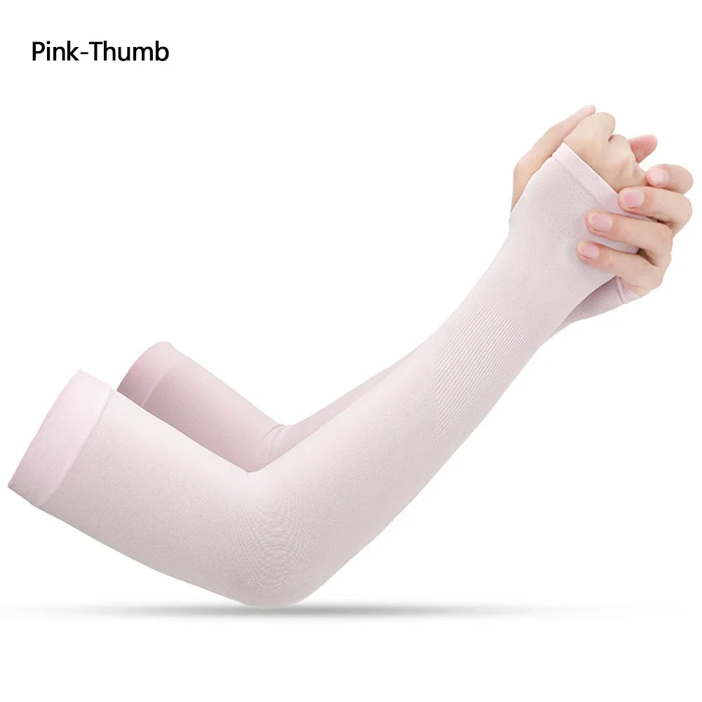 UPF50+ Arm Sleeves Ice Fabric Breathable Quick Dry Running Sportswear Sun UV Protection Long Arm Cover Cycling Arm Sleeves UPF50+ Arm Sleeves Ice Fabric Breathable Quick Dry Running Sportswear Sun UV Protection Long Arm Cover Cycling Arm Sleeves