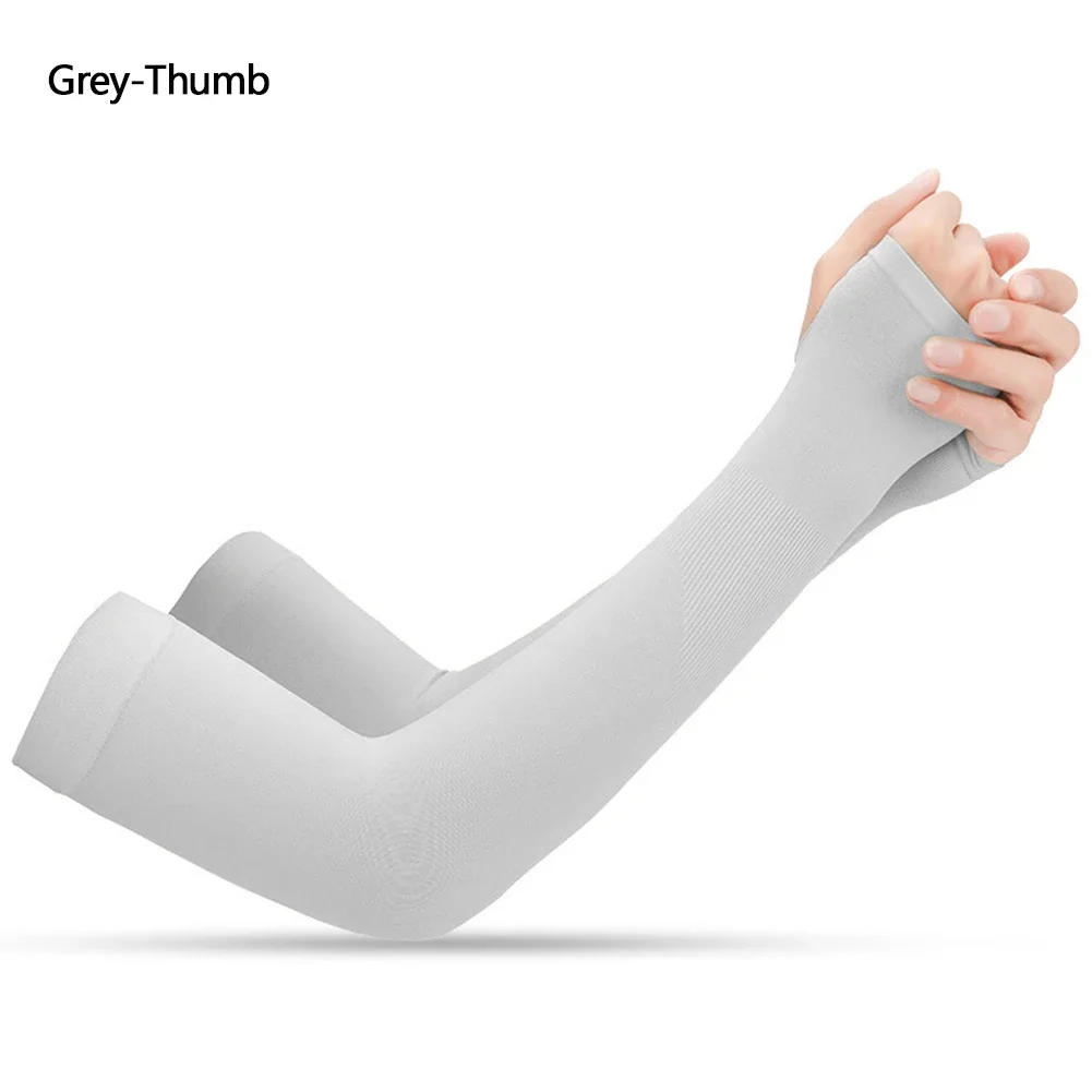 UPF50+ Arm Sleeves Ice Fabric Breathable Quick Dry Running Sportswear Sun UV Protection Long Arm Cover Cycling Arm Sleeves UPF50+ Arm Sleeves Ice Fabric Breathable Quick Dry Running Sportswear Sun UV Protection Long Arm Cover Cycling Arm Sleeves