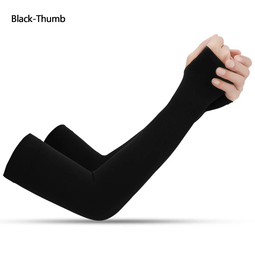 UPF50+ Arm Sleeves Ice Fabric Breathable Quick Dry Running Sportswear Sun UV Protection Long Arm Cover Cycling Arm Sleeves UPF50+ Arm Sleeves Ice Fabric Breathable Quick Dry Running Sportswear Sun UV Protection Long Arm Cover Cycling Arm Sleeves