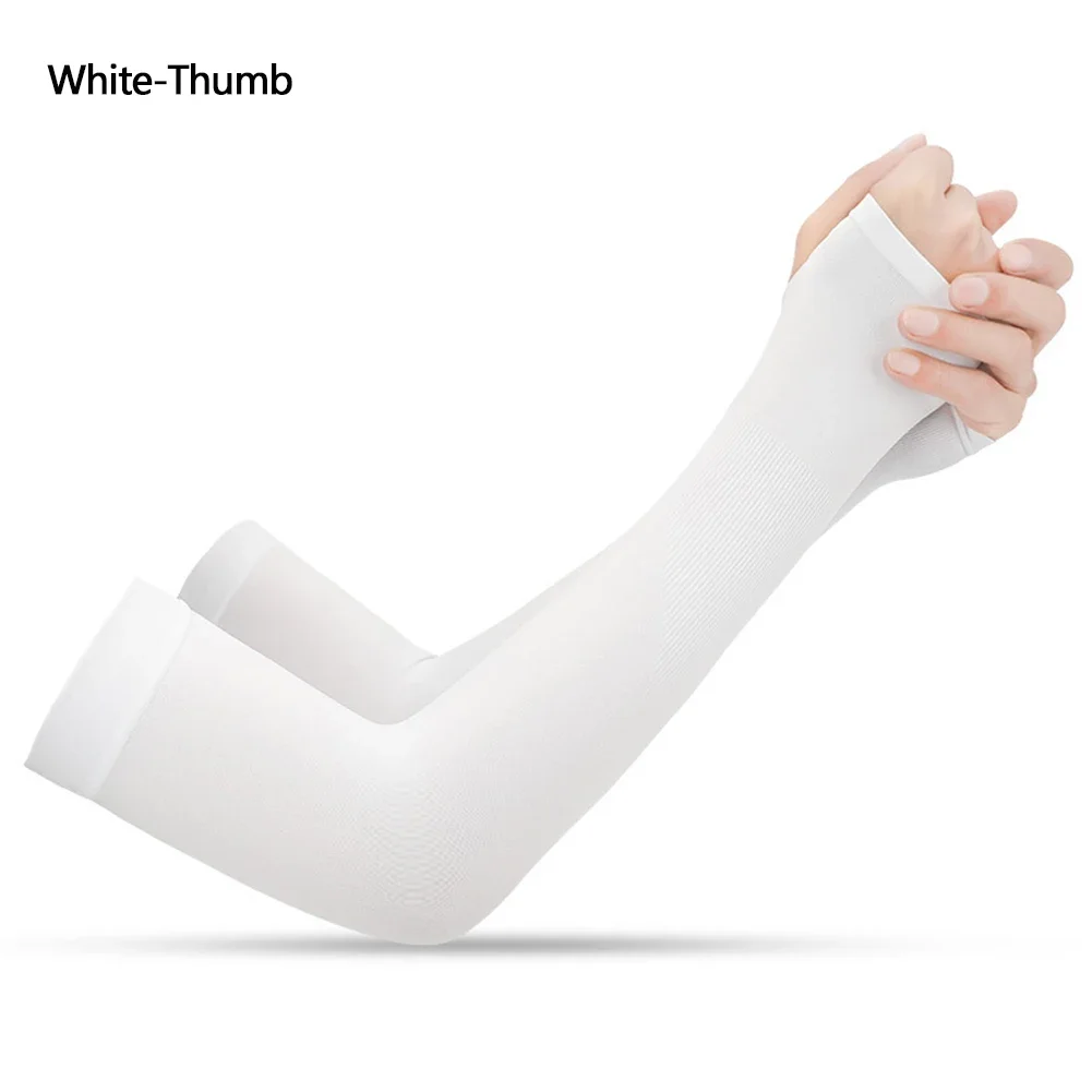 UPF50+ Arm Sleeves Ice Fabric Breathable Quick Dry Running Sportswear Sun UV Protection Long Arm Cover Cycling Arm Sleeves UPF50+ Arm Sleeves Ice Fabric Breathable Quick Dry Running Sportswear Sun UV Protection Long Arm Cover Cycling Arm Sleeves