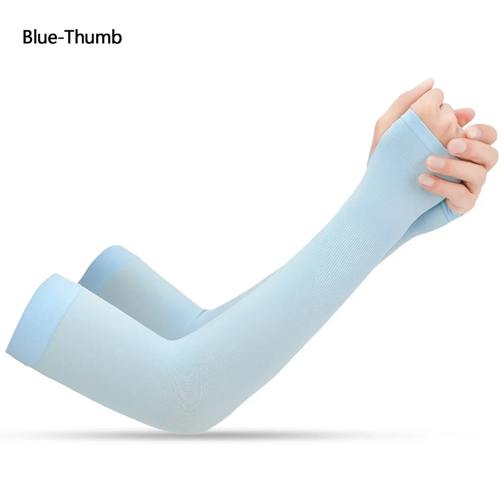 UPF50+ Arm Sleeves Ice Fabric Breathable Quick Dry Running Sportswear Sun UV Protection Long Arm Cover Cycling Arm Sleeves UPF50+ Arm Sleeves Ice Fabric Breathable Quick Dry Running Sportswear Sun UV Protection Long Arm Cover Cycling Arm Sleeves