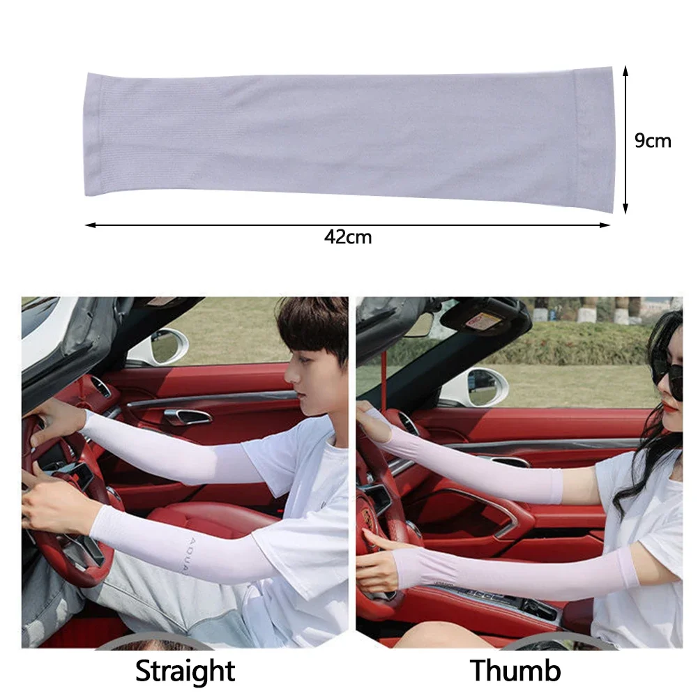 UPF50+ Arm Sleeves Ice Fabric Breathable Quick Dry Running Sportswear Sun UV Protection Long Arm Cover Cycling Arm Sleeves UPF50+ Arm Sleeves Ice Fabric Breathable Quick Dry Running Sportswear Sun UV Protection Long Arm Cover Cycling Arm Sleeves