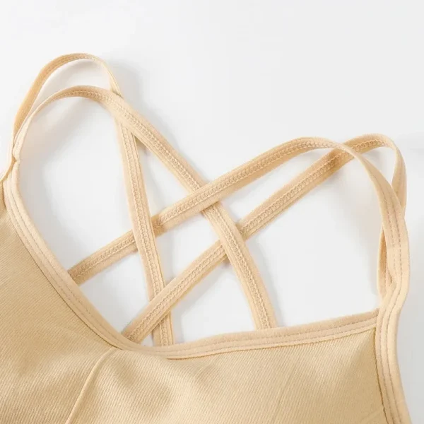 Sports Bra Sportswear Woman Gym Seamless Women's Underwear Yoga Workout Top Adjustable Shoulder Strap Inner Padded Vest Bralette - Image 3