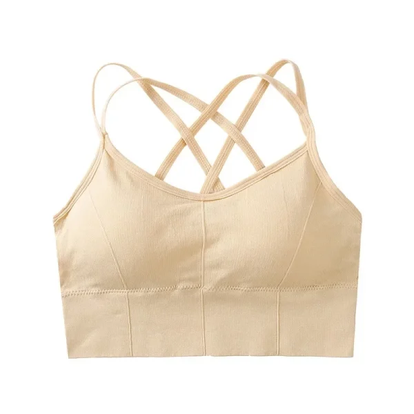 Sports Bra Sportswear Woman Gym Seamless Women's Underwear Yoga Workout Top Adjustable Shoulder Strap Inner Padded Vest Bralette - Image 5