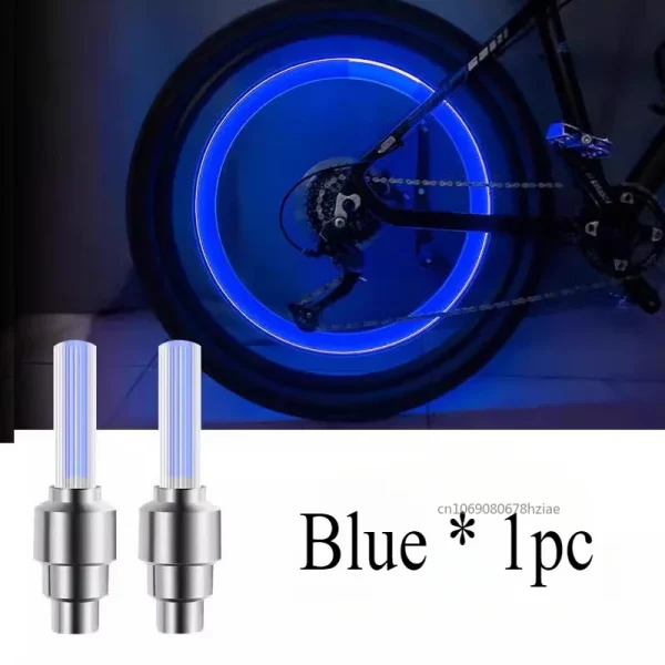 LED Light Valve Cap Bicycle Valve Light Accessories Tire Wheel Valve Cap for Modification Night Ride Tire Flash Gadgets 1pc - Image 3