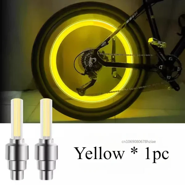 LED Light Valve Cap Bicycle Valve Light Accessories Tire Wheel Valve Cap for Modification Night Ride Tire Flash Gadgets 1pc - Image 4