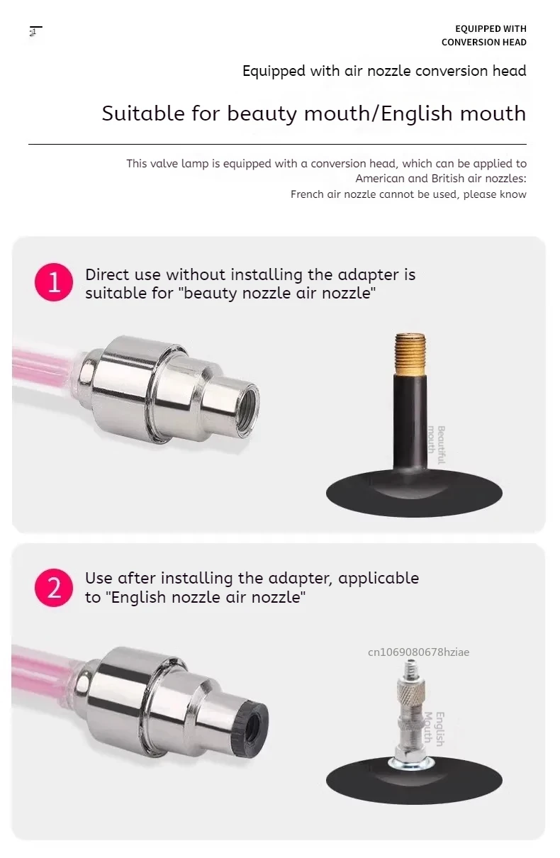 LED Light Valve Cap Bicycle Valve Light Accessories Tire Wheel Valve Cap for Modification Night Ride Tire Flash Gadgets 1pc