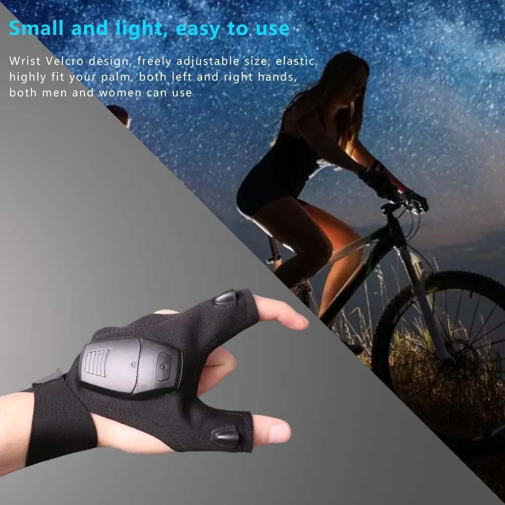 Rechargeable Led Flashlight Glove Gift for Dad Boyfriend Husband Lights Car Guy Cool Gadgets Tools for Fishing Camping Repair