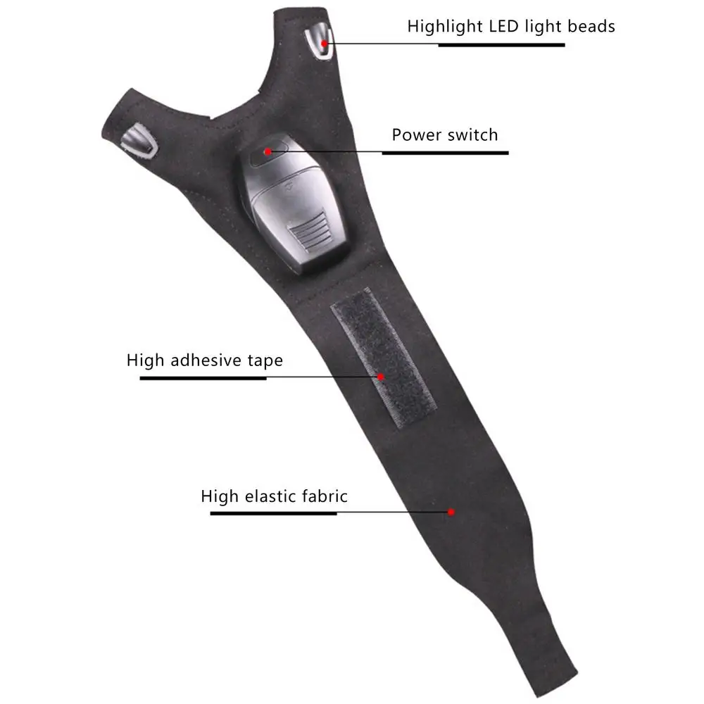 Rechargeable Led Flashlight Glove Gift for Dad Boyfriend Husband Lights Car Guy Cool Gadgets Tools for Fishing Camping Repair
